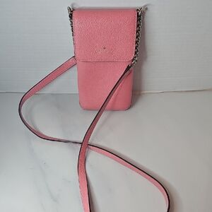 Kate Spade Pink Crossbody Bag with Chain Strap
